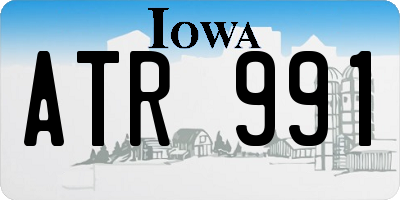 IA license plate ATR991