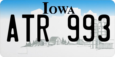 IA license plate ATR993