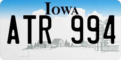 IA license plate ATR994