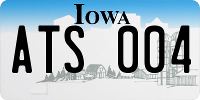 IA license plate ATS004