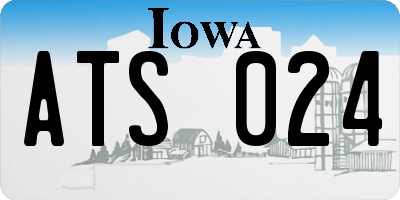 IA license plate ATS024