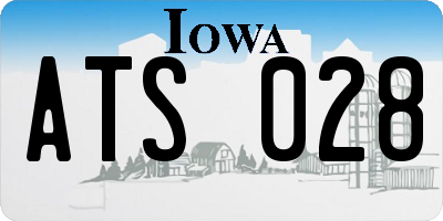 IA license plate ATS028