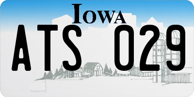 IA license plate ATS029