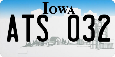 IA license plate ATS032