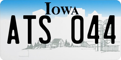 IA license plate ATS044