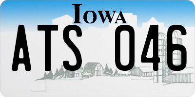IA license plate ATS046