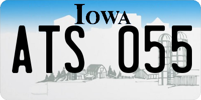 IA license plate ATS055