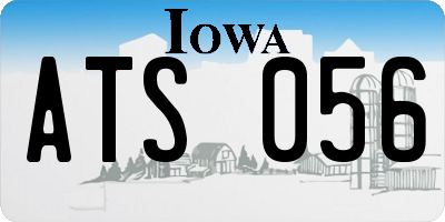 IA license plate ATS056
