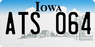 IA license plate ATS064
