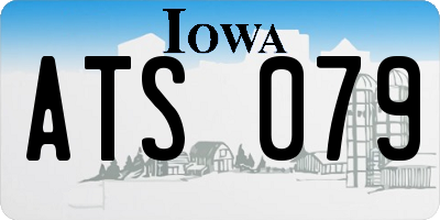 IA license plate ATS079