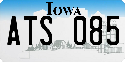 IA license plate ATS085