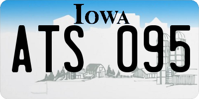 IA license plate ATS095
