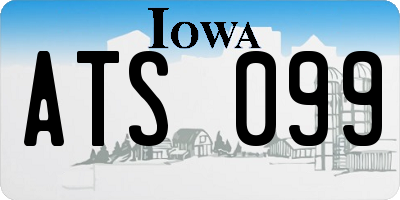 IA license plate ATS099