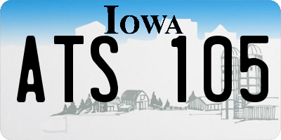 IA license plate ATS105