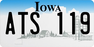 IA license plate ATS119