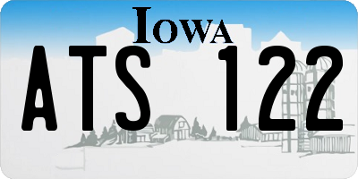 IA license plate ATS122