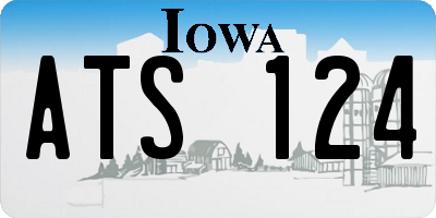 IA license plate ATS124
