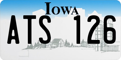 IA license plate ATS126