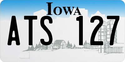 IA license plate ATS127