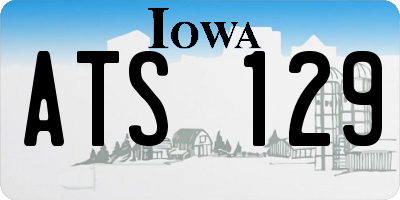 IA license plate ATS129