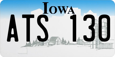IA license plate ATS130