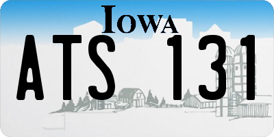IA license plate ATS131