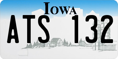 IA license plate ATS132