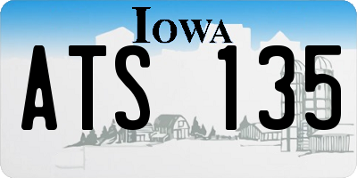 IA license plate ATS135