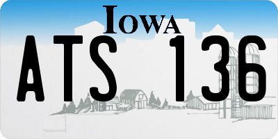 IA license plate ATS136