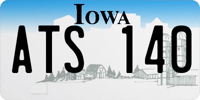IA license plate ATS140