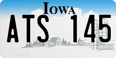 IA license plate ATS145