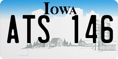 IA license plate ATS146