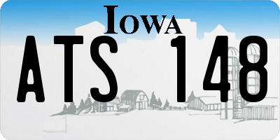 IA license plate ATS148