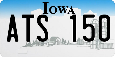 IA license plate ATS150