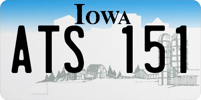 IA license plate ATS151
