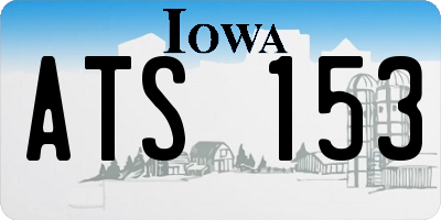 IA license plate ATS153