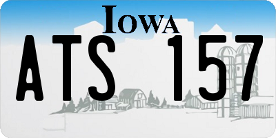 IA license plate ATS157