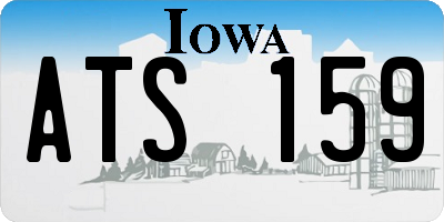 IA license plate ATS159