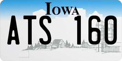IA license plate ATS160