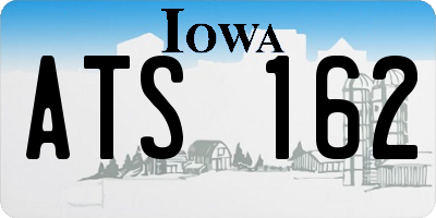 IA license plate ATS162