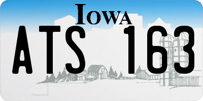 IA license plate ATS163