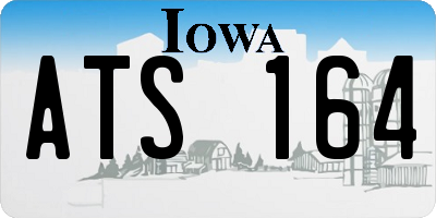 IA license plate ATS164