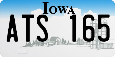 IA license plate ATS165