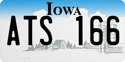 IA license plate ATS166