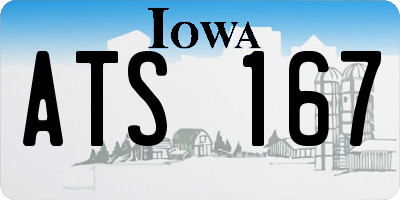 IA license plate ATS167