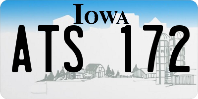 IA license plate ATS172