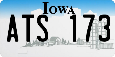 IA license plate ATS173