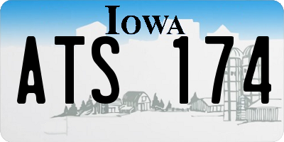 IA license plate ATS174
