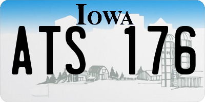 IA license plate ATS176
