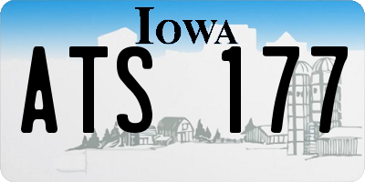 IA license plate ATS177